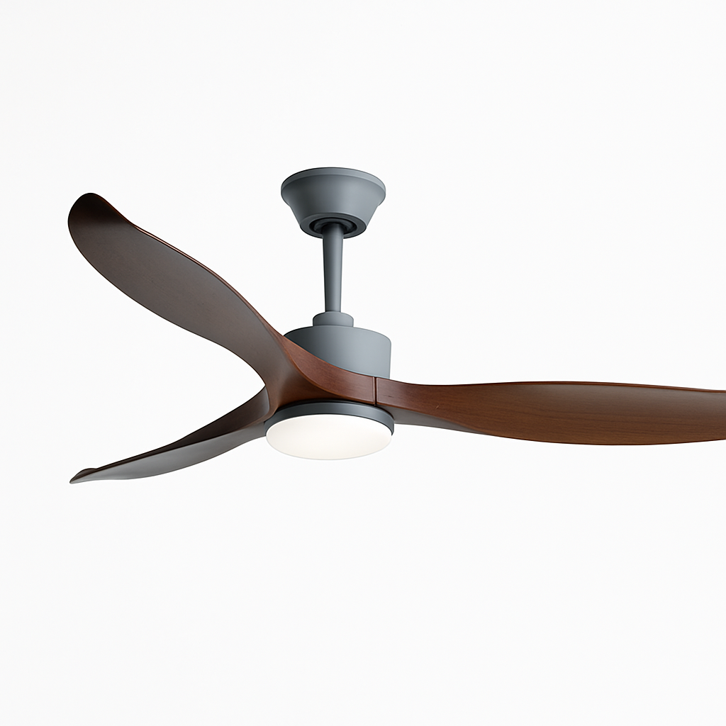 ventilateur de plafond moderne avec lumière led et télécommande