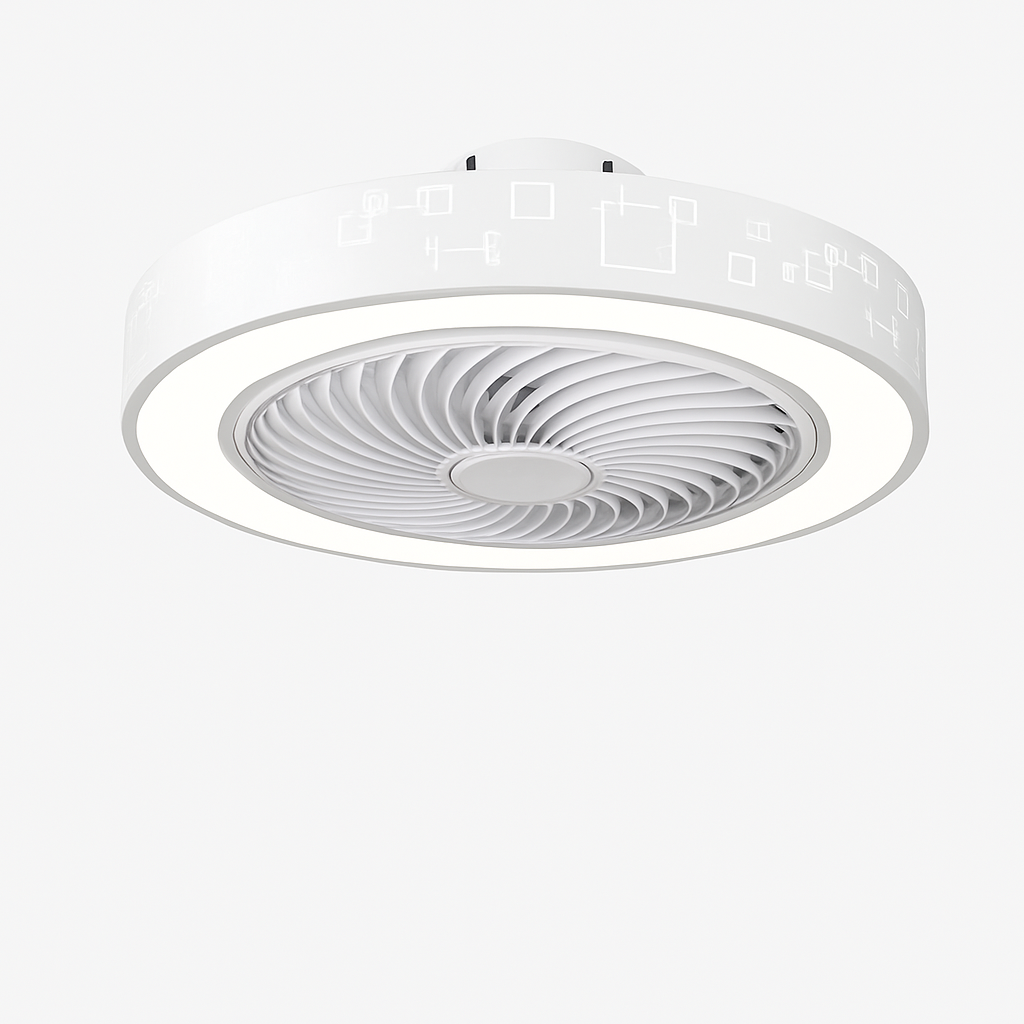 ventilateur de plafond moderne avec lumière led et télécommande