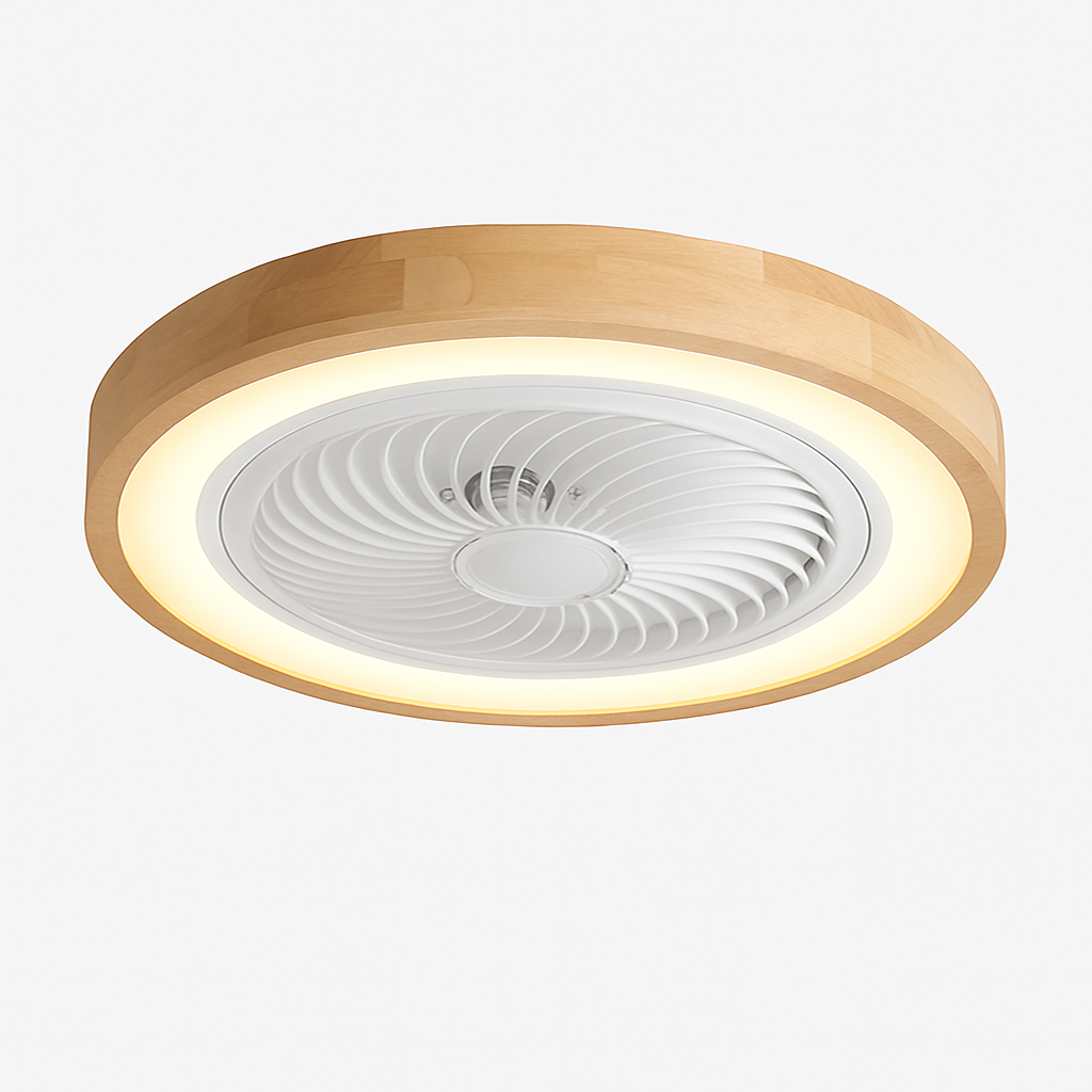 ventilateur de plafond moderne avec lumière télécommandé design élégant