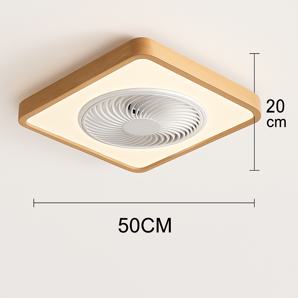 ventilateur de plafond moderne avec lumière télécommandé design élégant