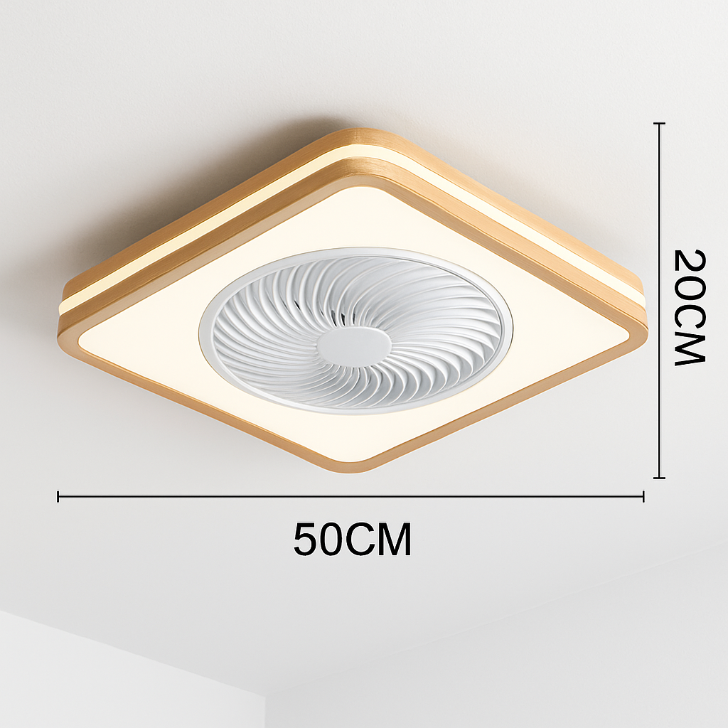 ventilateur de plafond moderne avec lumière télécommandé design élégant
