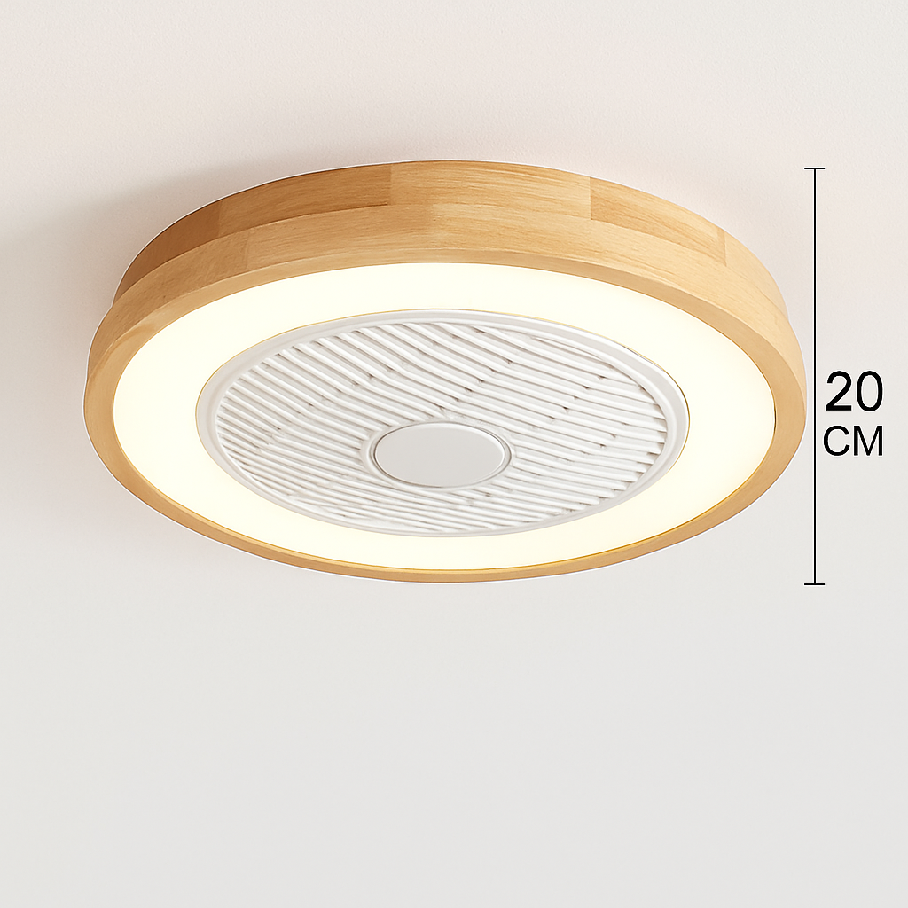 ventilateur de plafond moderne avec lumière télécommandé design élégant