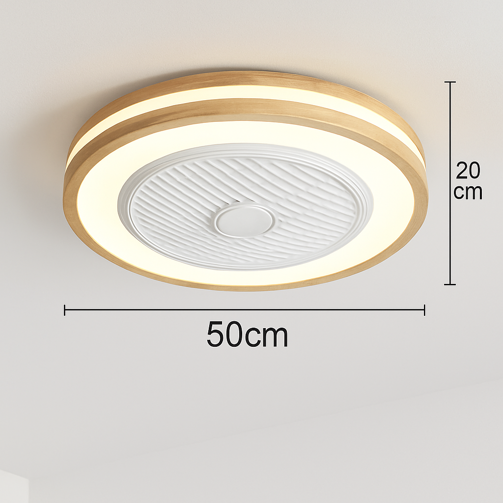 ventilateur de plafond moderne avec lumière télécommandé design élégant