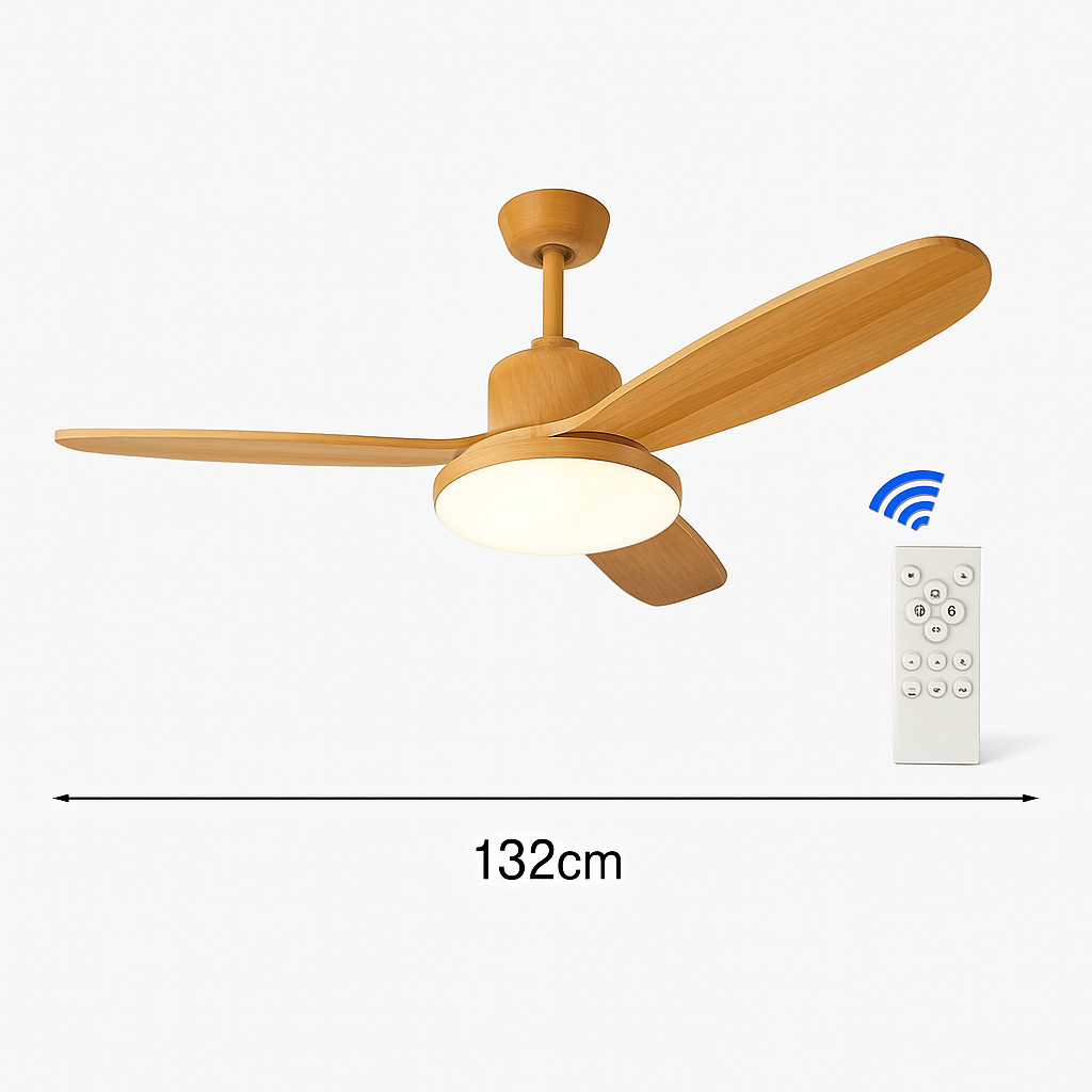 ventilateur de plafond moderne avec lumière télécommande et led modifiable