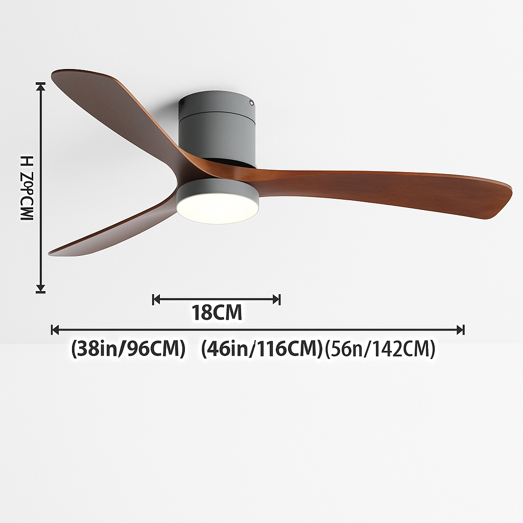 ventilateur de plafond moderne avec télécommande et lumières intégrées