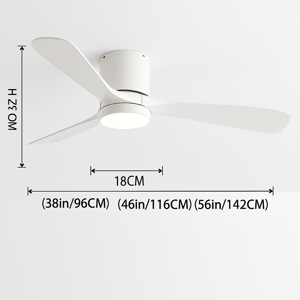 ventilateur de plafond moderne avec télécommande et lumières intégrées