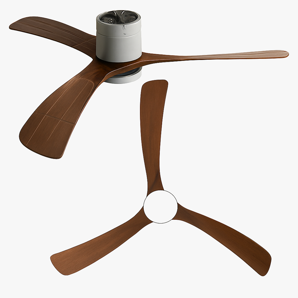 ventilateur de plafond moderne avec télécommande et lumières intégrées