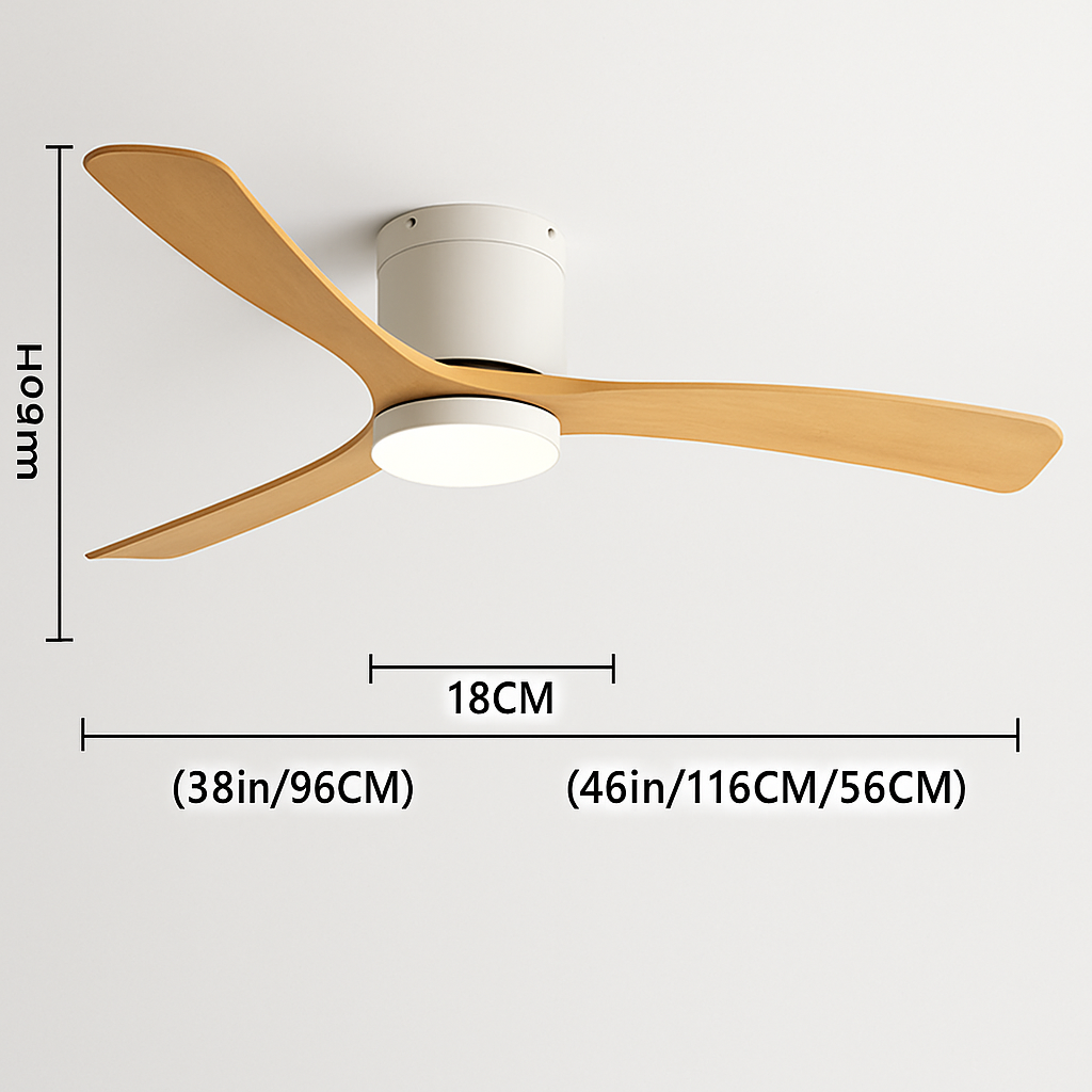 ventilateur de plafond moderne avec télécommande et lumières intégrées
