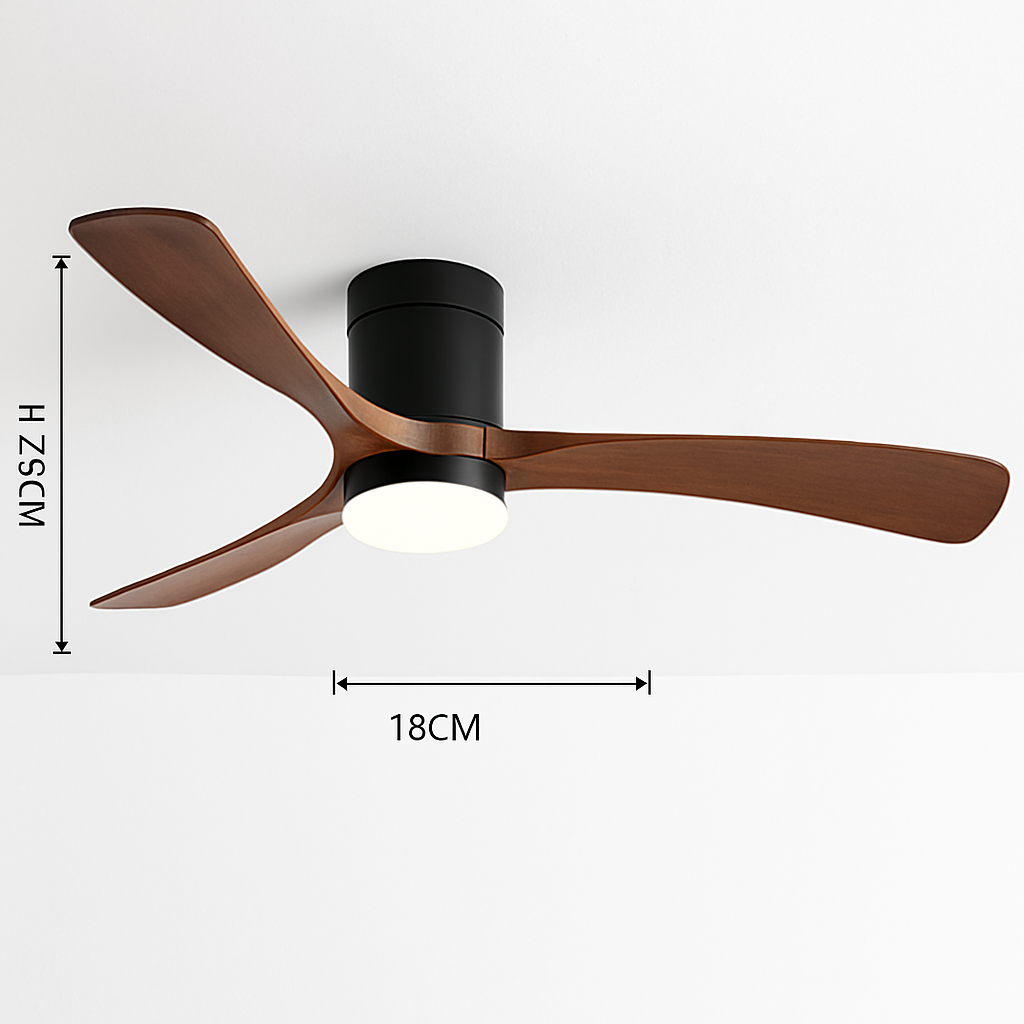 ventilateur de plafond moderne avec télécommande et lumières intégrées