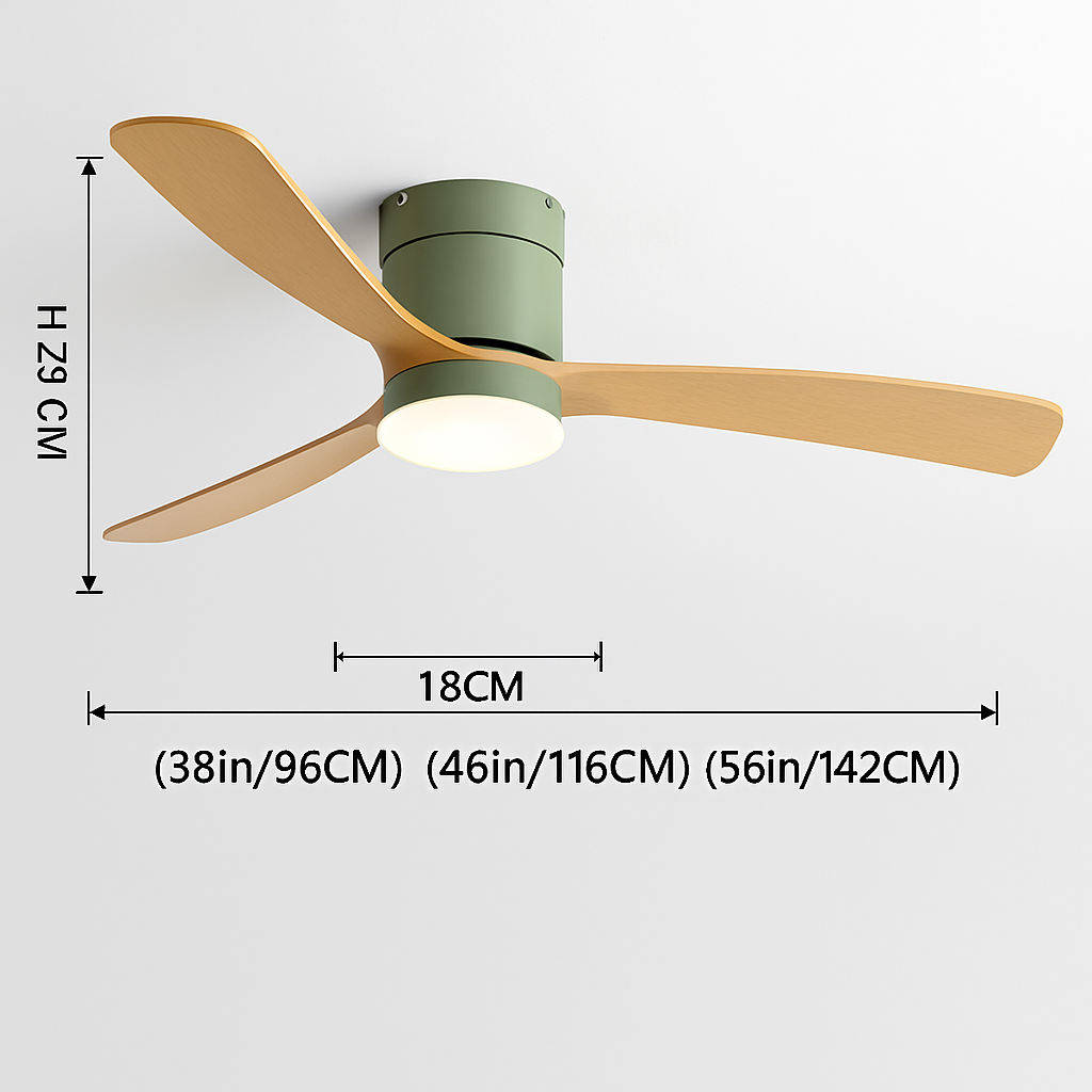 ventilateur de plafond moderne avec télécommande et lumières intégrées