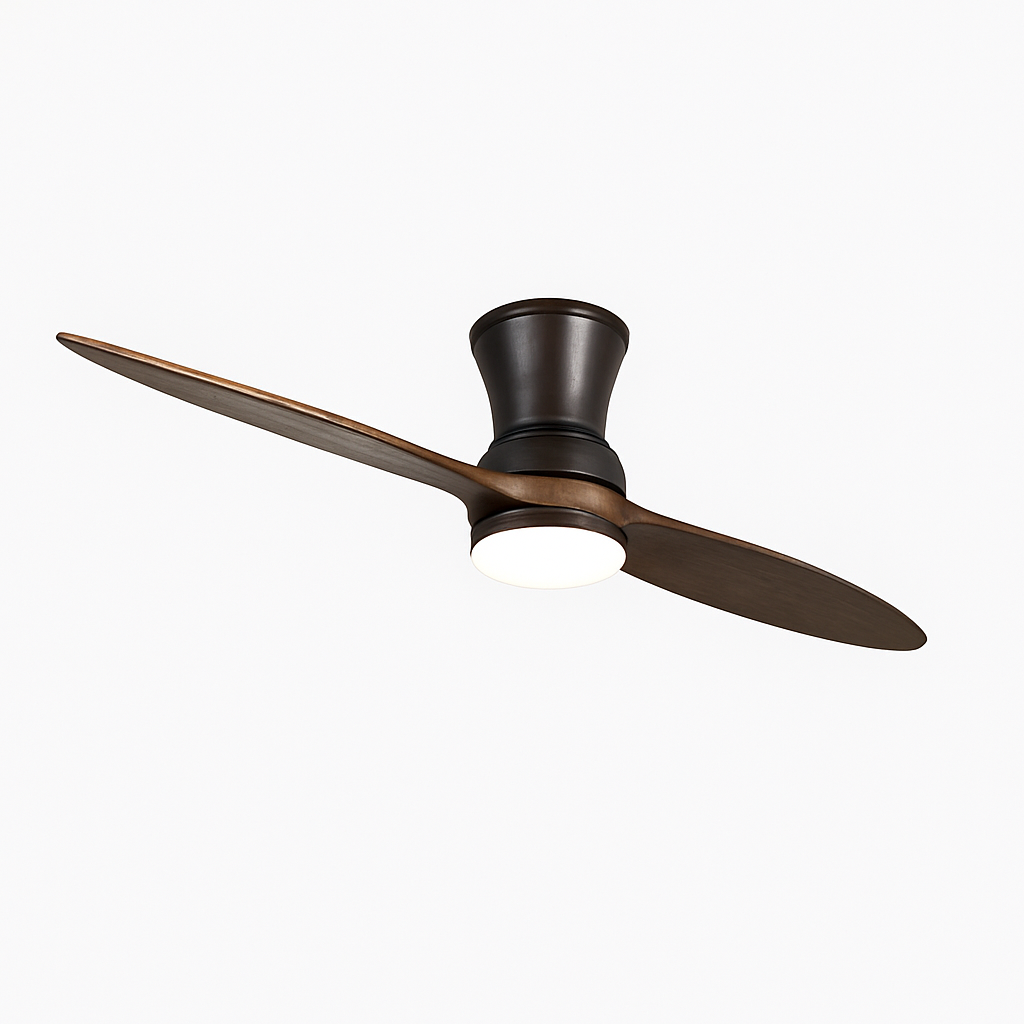 ventilateur de plafond moderne en bois avec télécommande et moteur silencieux