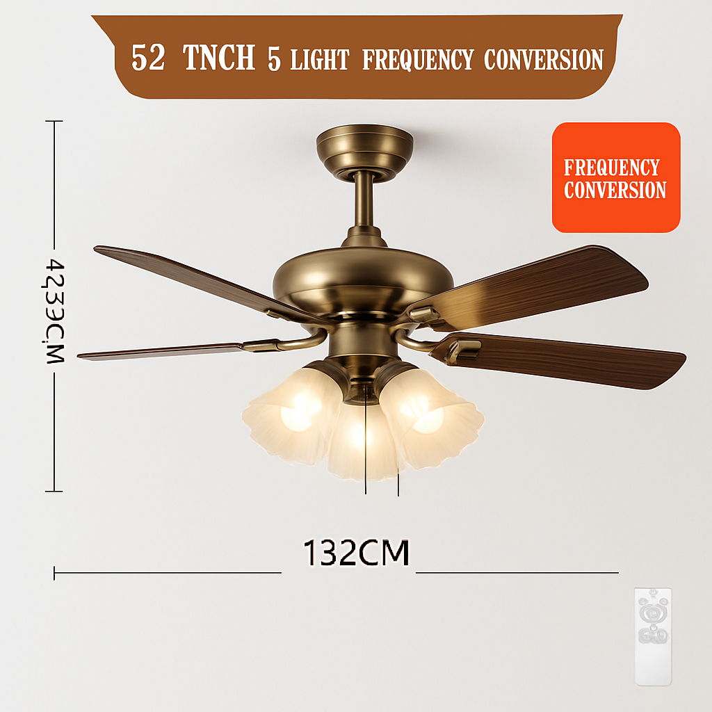 ventilateur de plafond moderne led intelligent avec 4 pales rétractables