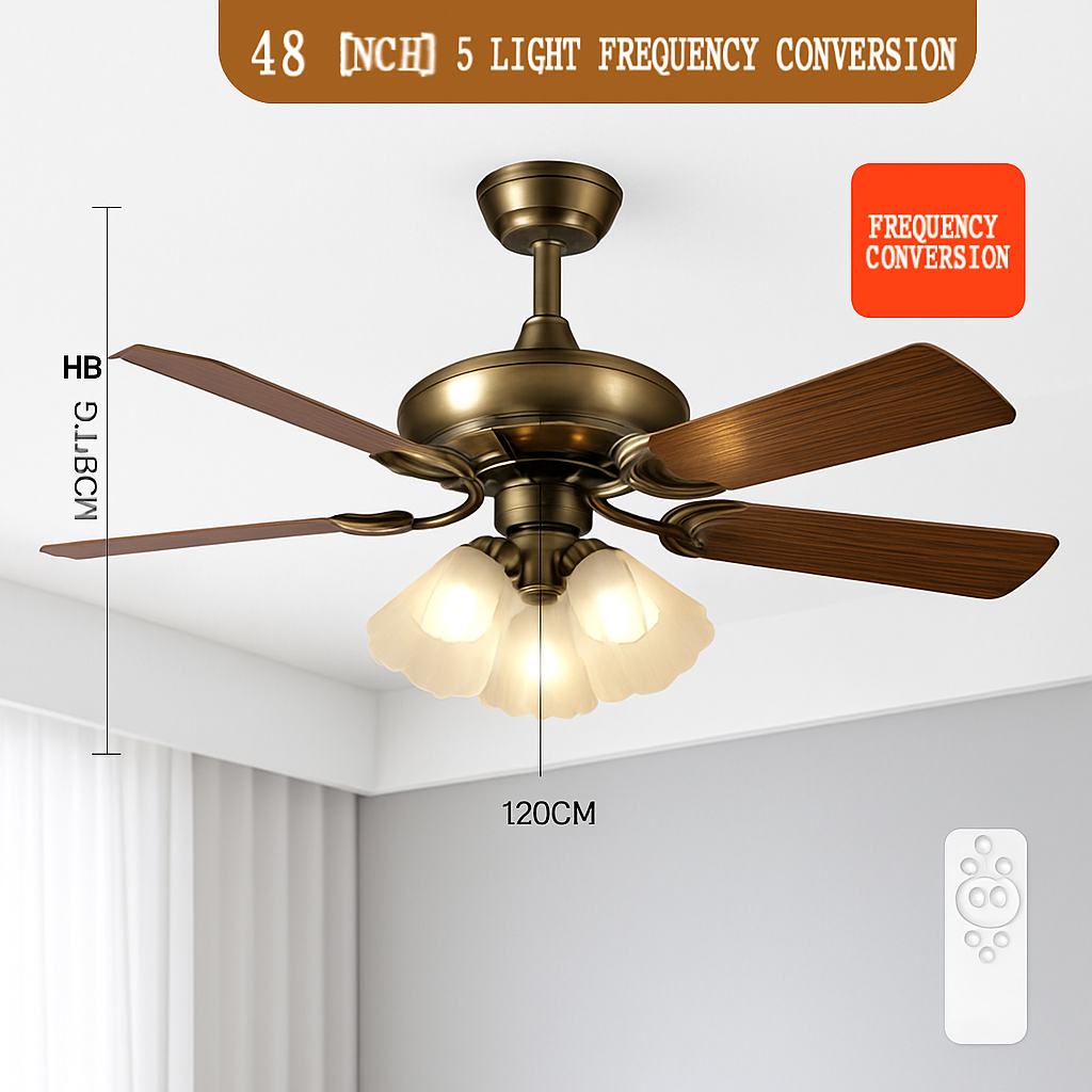 ventilateur de plafond moderne led intelligent avec 4 pales rétractables