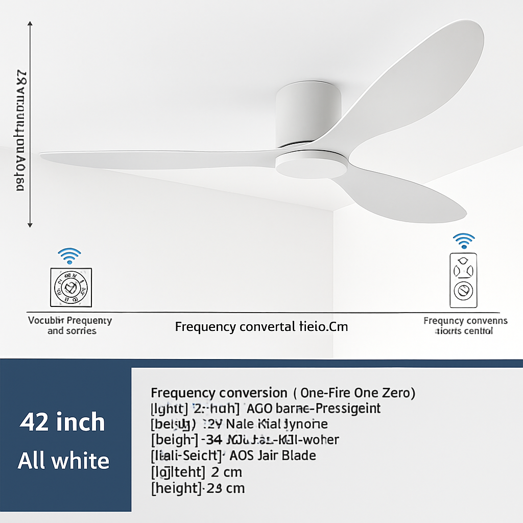 ventilateur de plafond moderne à led télécommande 6 vitesses éclairage intégré