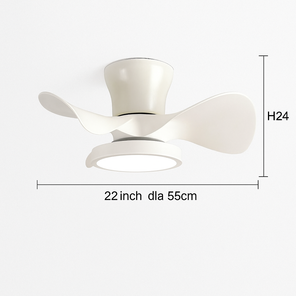ventilateur de plafond moderne silencieux avec lumière led et télécommande