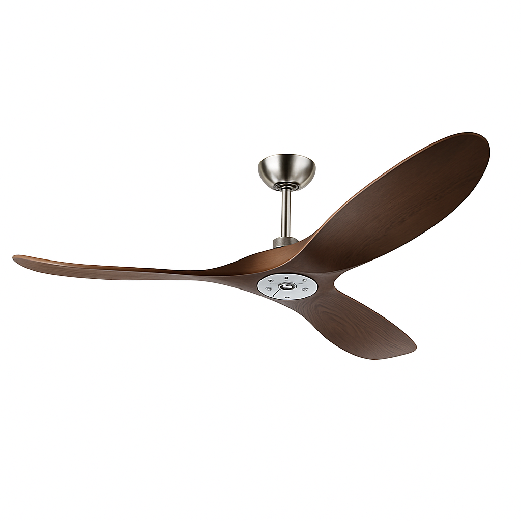 ventilateur de plafond vintage industriel avec lumière et télécommande