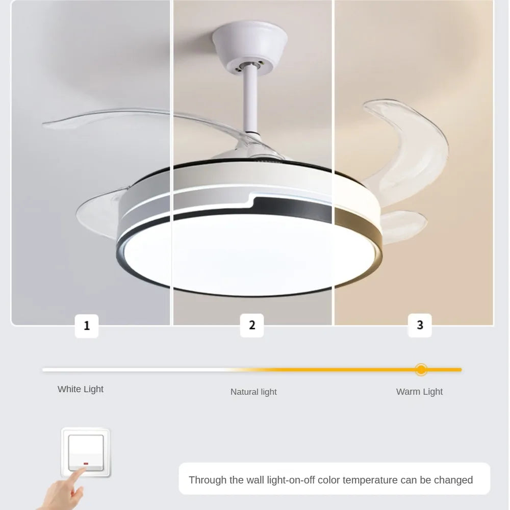 ventilateur led invisible moderne pour décoration intérieure élégante