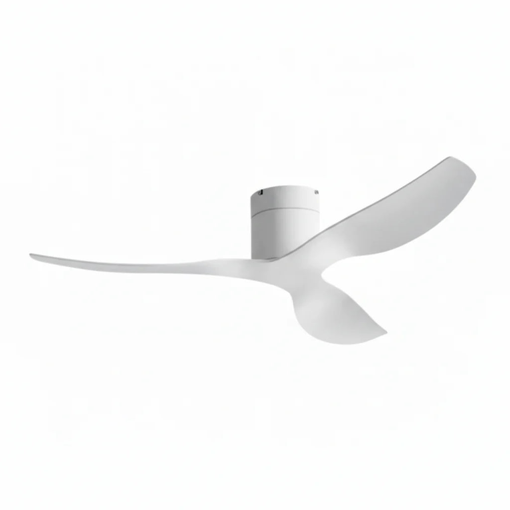 Ventilateur de plafond blanc à trois pales incurvées — Cardon