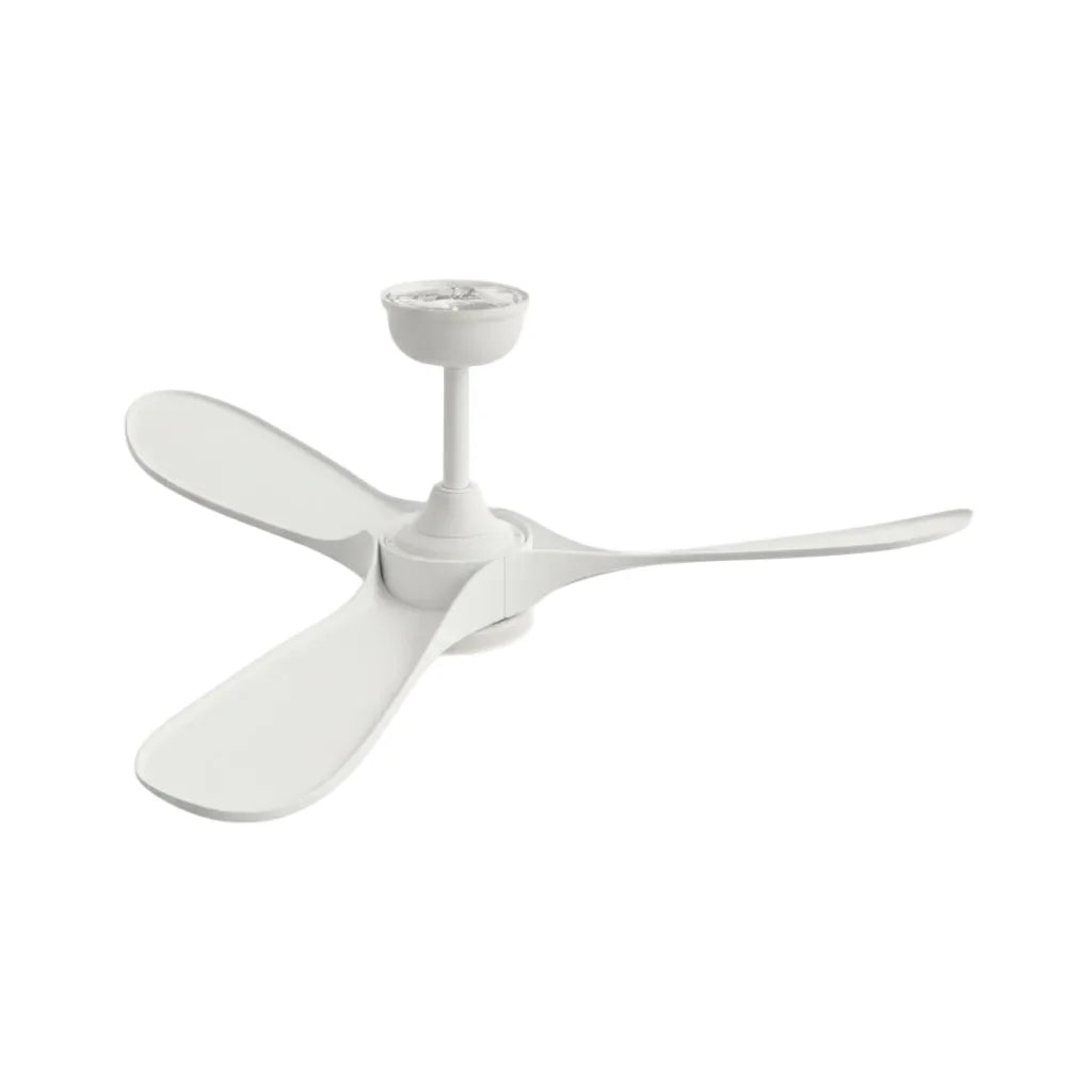 Ventilateur de plafond LED blanc à trois pales blanches — Zirconne