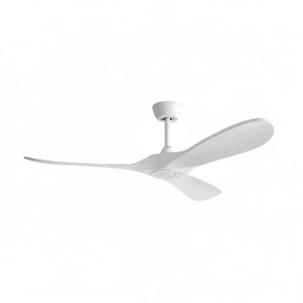 Ventilateur Plafond Silencieux Vintage - Blanc et ABS Blanc — Angélique