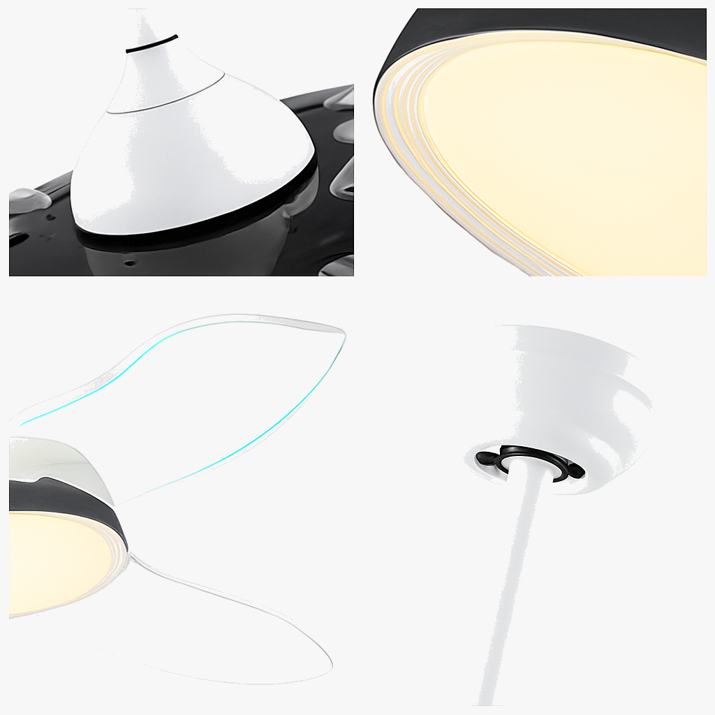 ventilateurs de plafond modernes avec éclairage télécommande design élégant