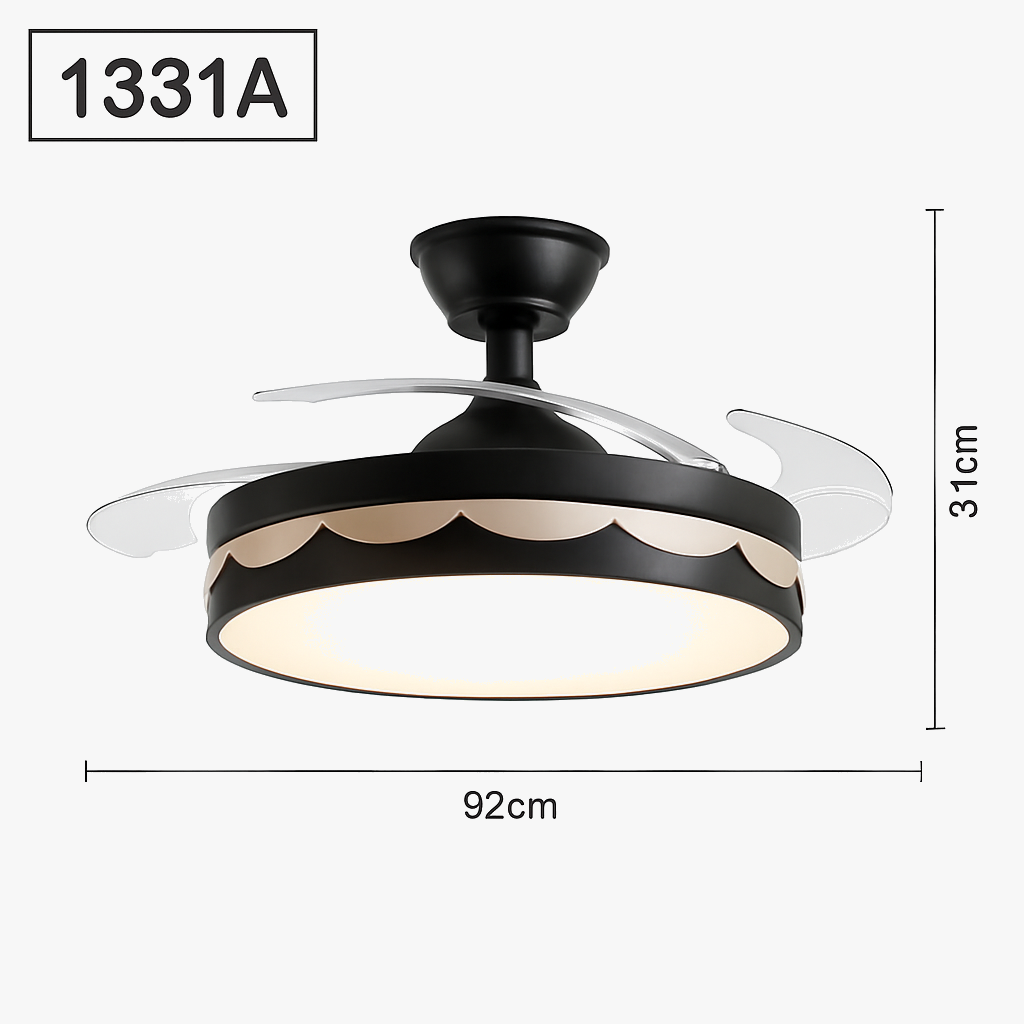 ventilateurs de plafond modernes avec éclairage télécommande design élégant