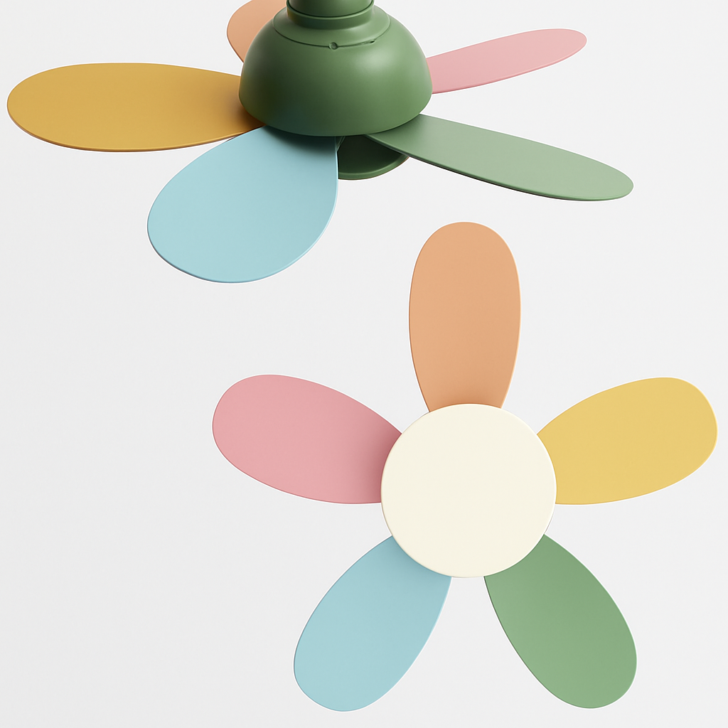 ventilateurs de plafond modernes avec contrôle de lumière pour intérieur