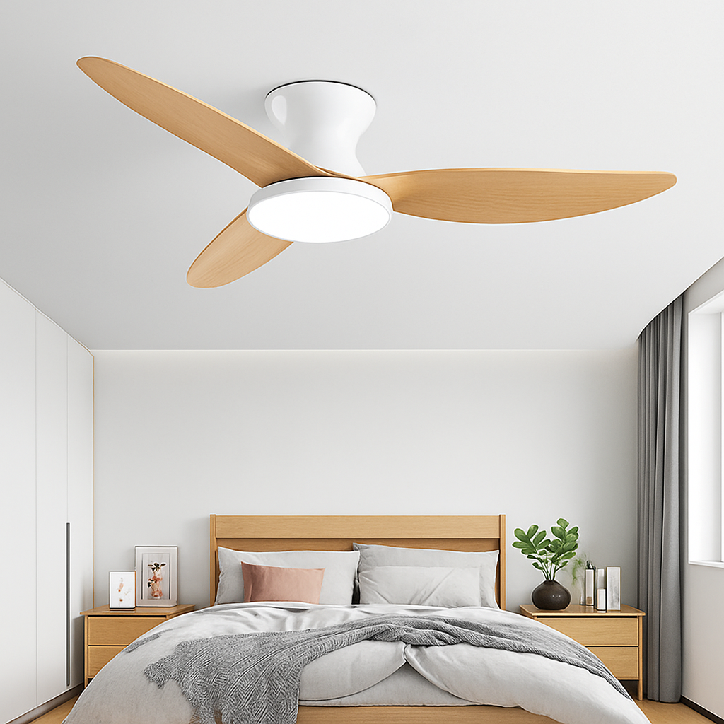 ventilateurs de plafond modernes à moteur continu avec télécommande