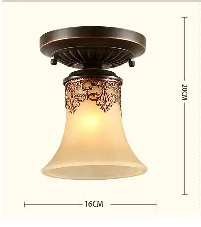 plafonnier Verre Vintage LED éclairage à la maison salon luminaires Luminaire lampara De Techo