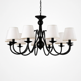 Vintage américain lustres de mariage fer cuisine Bar café éclairage blanc noir bleu led bougeoirs lustre Vintage chand
