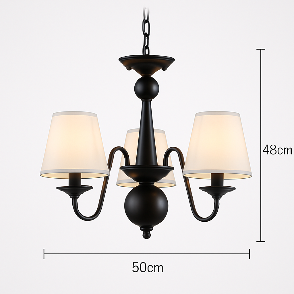 Vintage américain lustres de mariage fer cuisine Bar café éclairage blanc noir bleu led bougeoirs lustre Vintage chand