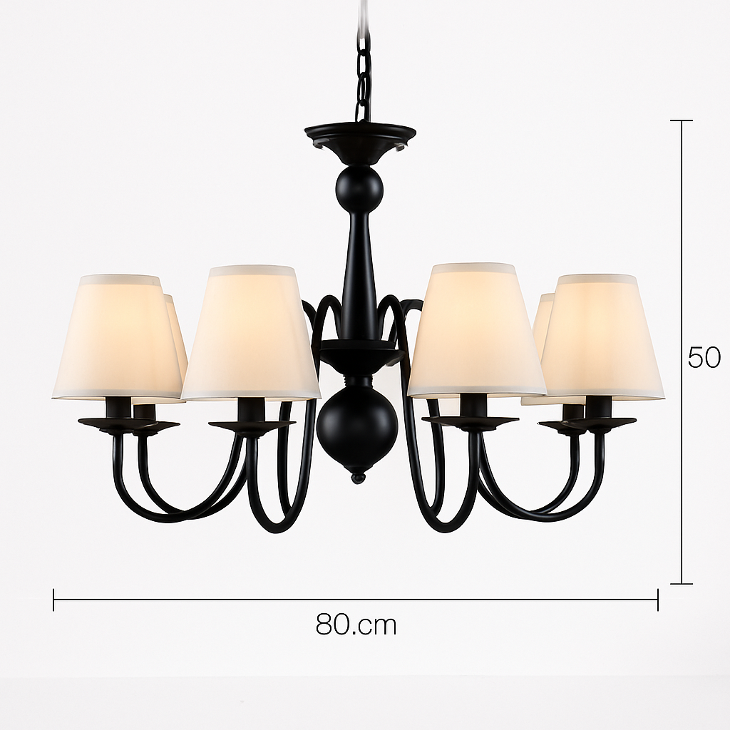 Vintage américain lustres de mariage fer cuisine Bar café éclairage blanc noir bleu led bougeoirs lustre Vintage chand