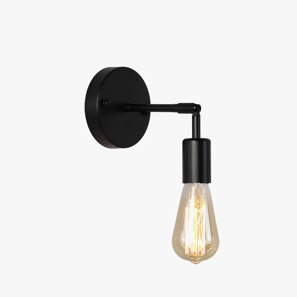 Vintage applique murale LED lampe 180 ° rotatif industriel E27 chambre chevet salle de bain miroir applique murale vanité luminaire plafonnier