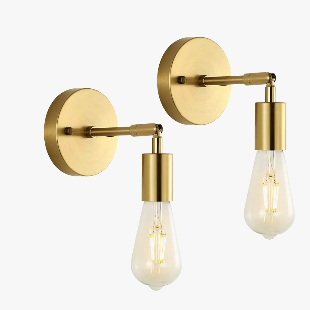 Vintage applique murale LED lampe 180 ° rotatif industriel E27 chambre chevet salle de bain miroir applique murale vanité luminaire plafonnier