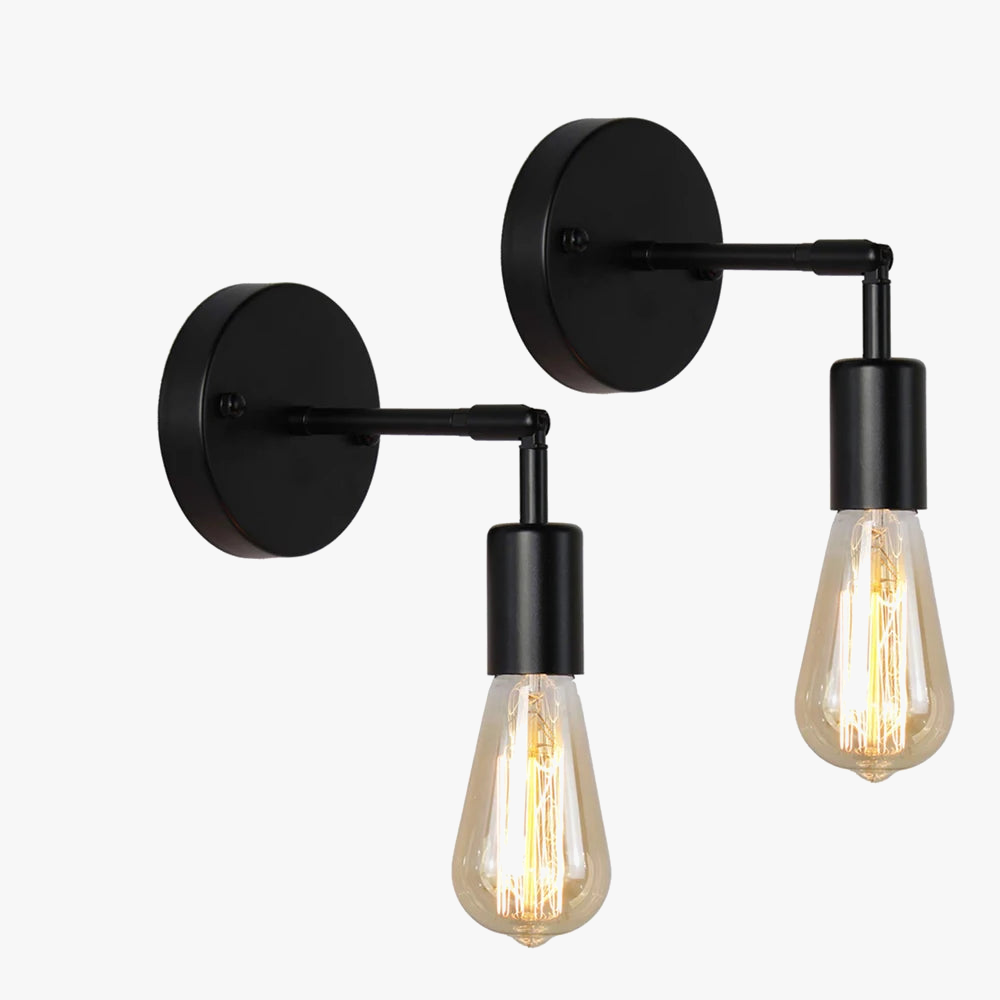 Vintage applique murale LED lampe 180 ° rotatif industriel E27 chambre chevet salle de bain miroir applique murale vanité luminaire plafonnier