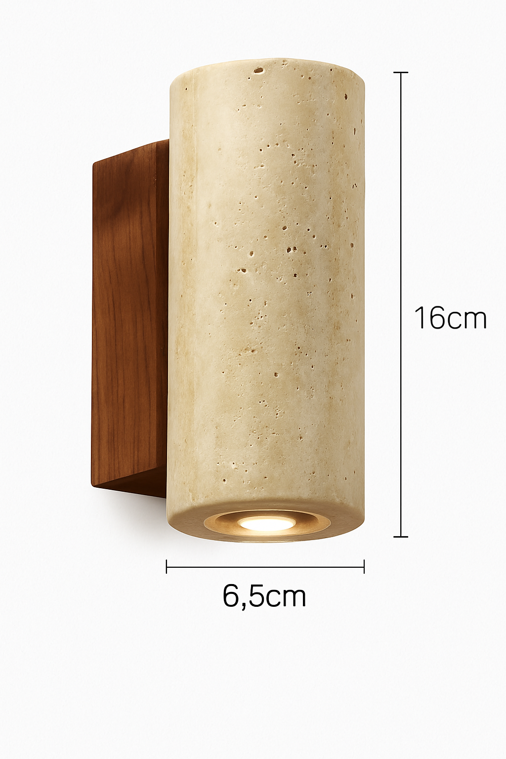 Wabi Sabi – applique murale Led en marbre jaune
