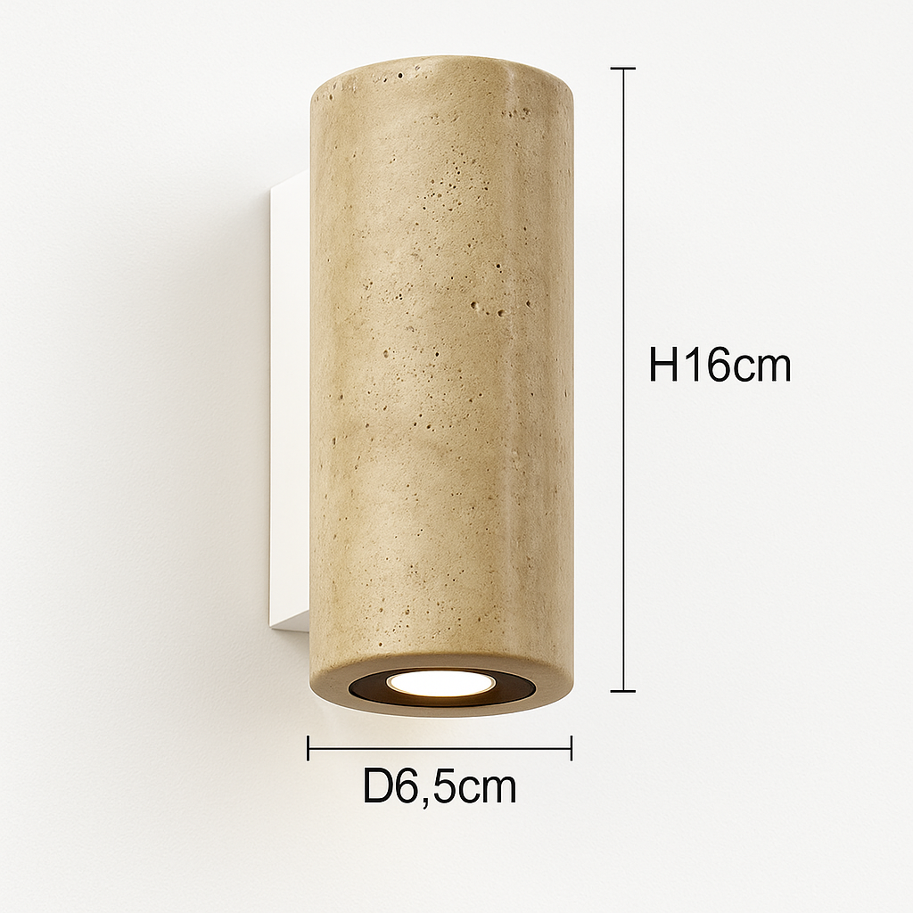 Wabi Sabi – applique murale Led en marbre jaune