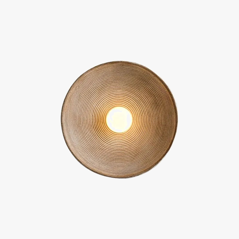 Wabi sabi applique ronde rétro Loft salon chambre chevet appliques décoration de la maison verre résine couloir allée appliques murales