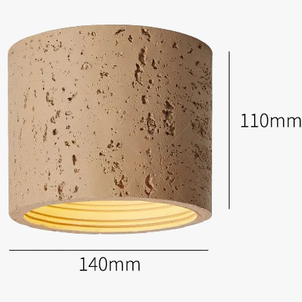 Wabi-sabi Style Downlight Led résine plafonnier salon chambre plafonnier allée couloir entrée rétro luminaire