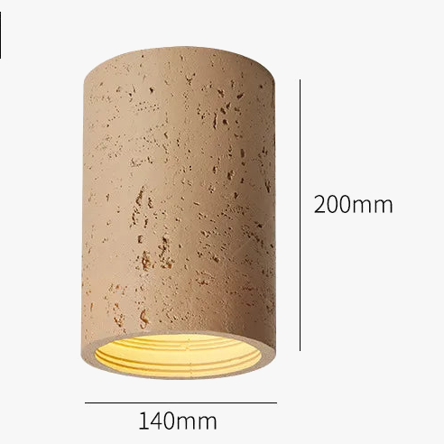 Wabi-sabi Style Downlight Led résine plafonnier salon chambre plafonnier allée couloir entrée rétro luminaire