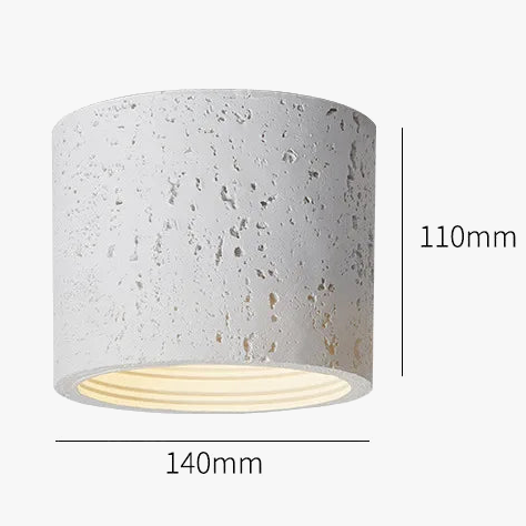 Wabi-sabi Style Downlight Led résine plafonnier salon chambre plafonnier allée couloir entrée rétro luminaire