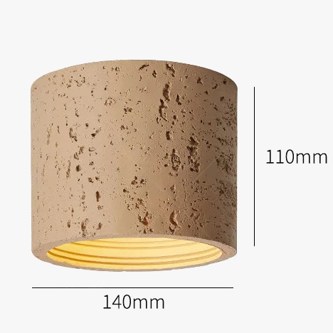 Wabi-sabi Style Downlight Led résine plafonnier salon chambre plafonnier allée couloir entrée rétro luminaire
