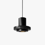 Suspension De Style Industriel Rétro Trou Noir Pierre LED Pendel Art Nordique Design Lustre pour Bar Salle À Manger Chambre