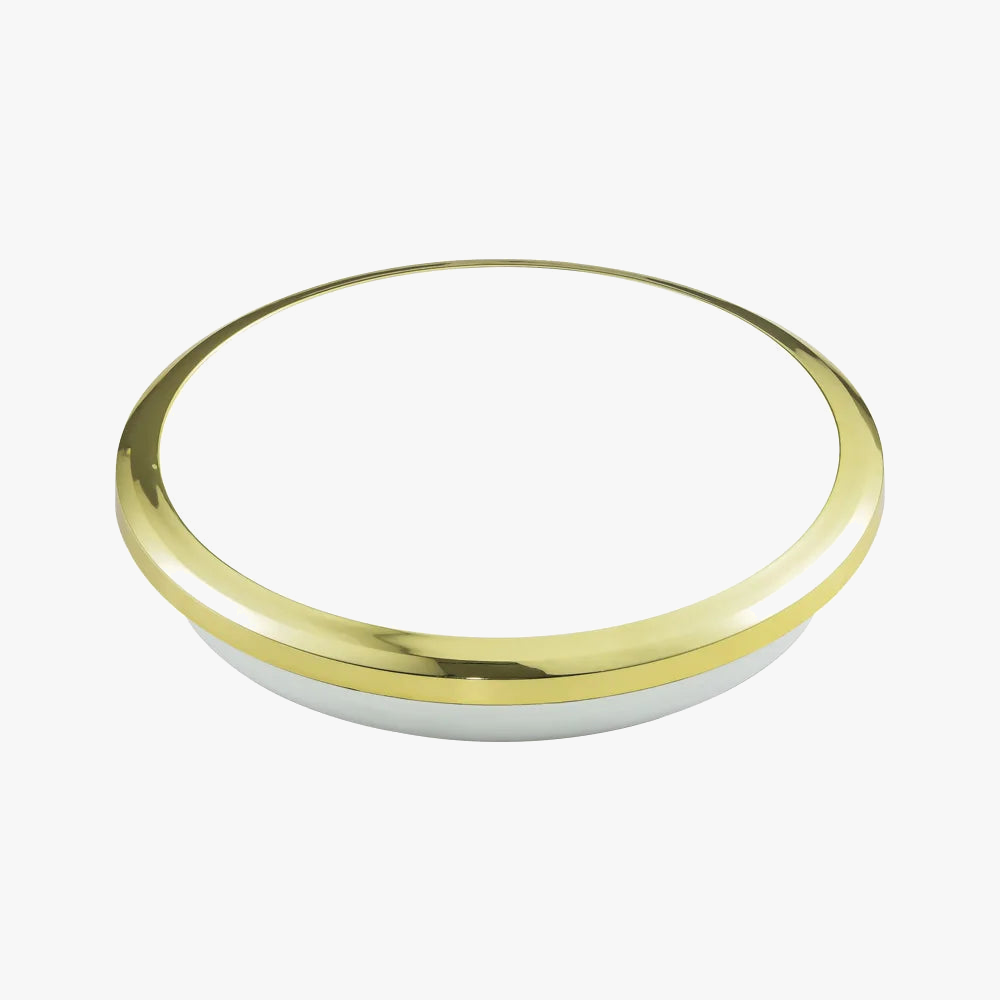 Zerouno plafond moderne à LEDs lumière étanche salle de bains lampe ronde salle de bain toilette 30W capteur de mouvement intérieur de la maison noir brillant