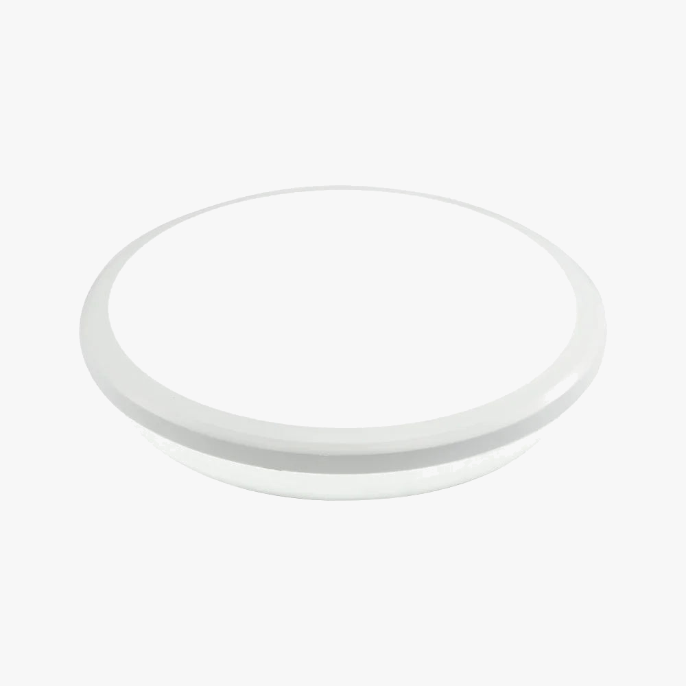 Zerouno plafond moderne à LEDs lumière étanche salle de bains lampe ronde salle de bain toilette 30W capteur de mouvement intérieur de la maison noir brillant